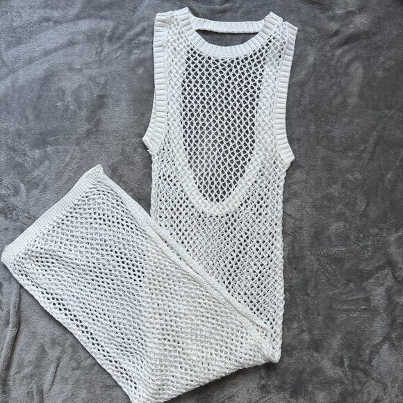 Beach Riot Holly Cover Up Dress White Size M - Picture 1 of 6